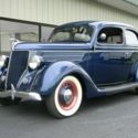 1936 Ford 2 door sedan Blue RWD Manual chrome