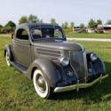 1936 Ford 3 Window Coupe Coupe Grey RWD Manual