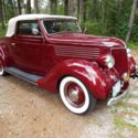 1936 FORD All Steel Convertible (CABRIOLET) &  MULLINS Trailer, Rat Rod. Hot Rod