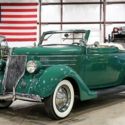 1936 Ford Cabriolet  47372 Miles Armory Green Convertible V8 Manual