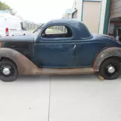 1936 ford coupe 3 window steel original hot rod rat rod