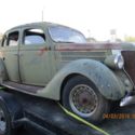 1936 Ford Flathead sedan, 4 door, hump back,rat rod, restoration, original, V-8