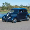 1936 Ford Humpback  Restored 2 Door Sedan V8 Auto Vintage AC Blue