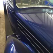 1936 Ford Model 68 Convertible Blue Cabriolet