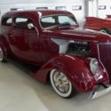 1936 Ford Sedan Deluxe  12 Miles Burgundy/Maroon 2 Door Sedan 327 Manual 4-Speed