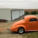 1936 Oldsmobile 3 Window Coupe with trailer