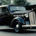 1937 Black Packard 120 with a 282 Straight Eight engine
