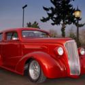 1937 Chevrolet 2 Door Sedan Pro Street All Steel Freshly Restored Hot Rod.