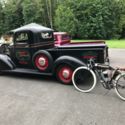 1937 Chevrolet truck with 1929 replica Harley Davidson