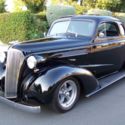 1937 Chevy Master Delux Coupe: Car Show Ready, Black on Black, V8