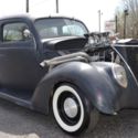 1937 FORD 2DR COUPE SLANT BACK/BLOWER/HOTROD/ALL STEEL
