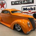1937 Ford 5 Window Coupe Downs Hot Rod Custom Air Ride AC Heat Bagged Wild Rat
