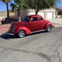 1937 Ford Coupe Coupe Red RWD Automatic Deluxe