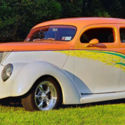 1937 Ford Custom Slant Back Sedan, 498, Suicide Doors, Shaved, Chopped, Finished