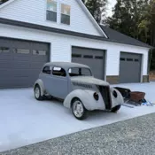 1937 Ford Deluxe Sedan Grey Tudor Humpback