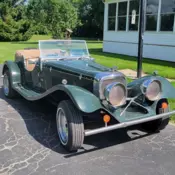 1937 Jaguar SS100 replica, kit car with 2.3 ford motor