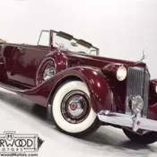 1937 Packard Super 8 Convertible Sedan 604 Miles Pomeranian Red Convertible 320