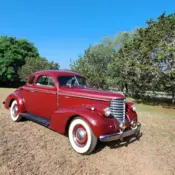 1938 Oldsmobile Beautiful  Maroon 2-Dr Deluxe Business Coupe