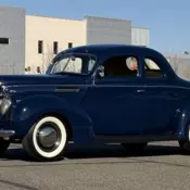 1939 Ford Deluxe Coupe  128 Miles Blue