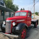 1939 GMC Red 1.5 Ton Flatbed Truck