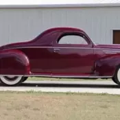 1939 Lincoln Zephyr Coupe Red
