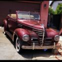 1939 Plymouth DeLuxe P8 Convertible Red RWD Manual Rumble seat coupe