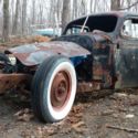 1939 Pontiac Rat Rod on S-10 chassis, chevy 6, 3 pack manifold, header