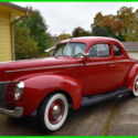 1940 Cherry Red Ford Model K Coupe Showroom Quality Steel Body All Original