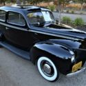 1940 FORD 2 DOOR TUDOR - LOVINGLY RESTORED TO STOCK CONDITION - ORIGINAL CA CAR