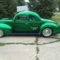 1940 Ford 5 window coupe, hot rod, custom, vintage, chopped, rat rod, lead sled