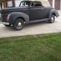 1940 FORD DE LUXE CONVERTIBLE-- PARTIALLY RESTORED