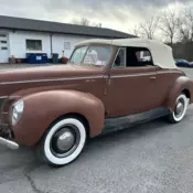 1940 Ford Deluve Convertible New Convertible Top, Runs and Drives Flathead!!
