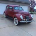 1940 Ford Deluxe 2 Door 72577 Miles Red 2 Door Flathead V8 Manual