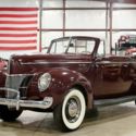 1940 Ford Deluxe  57 Miles Burgundy Convertible Flathead V8 3-On The Tree
