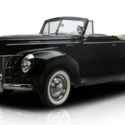 1940 Ford Deluxe Convertible Black Convertible 221 Flathead 8 3 Speed Manual