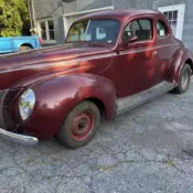 1940 Ford Deluxe Coupe Red