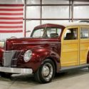 1940 Ford Deluxe Woodie 8523 Miles Razzling Red/Wood Coupe 5.0L V8 Automatic