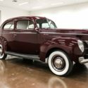 1940 Ford Sedan  78957 Miles Burgandy Sedan Flathead V8 3 Speed Manual Column Sh