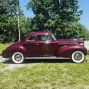 1940 Packard 160 Coupe Red