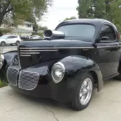 1940 steel Willys coupe w/Dart 840 hp HiHelix 871 blower w/ Hilborn 4 port