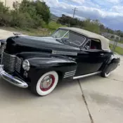 1941 Cadillac 62 Convertible Convertible Black