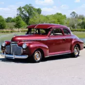 1941 Chevrolet Business Coupe Restored Burgundy