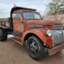 1941 CHEVY SHORT DUMP TRUCK WEST TEXAS BARN FIND HOT RAT STREET ROD RATROD