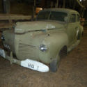 1941 Plymouth Army Staff Car in barn