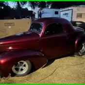 1941 Willy's 383 Stroker Apply Burgundy Wine Paint 5pt Harness