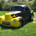 1941 willys black coupe