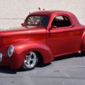 1941 Willys Coupe 466CI V8 Auto PS/PB/PW/AC 0 Miles Dark Candy Red
