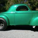 1941 Willys Gasser BLACK/GREEN FLAKE/ENGINE TURN