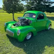 1941 Willys Model 4 Coupe Black RWD Automatic