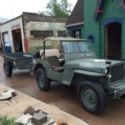 1943 Green Willys Army Jeep with trailer! Rare great condition